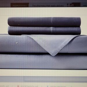 Hotel Sheets Direct 100% bamboo 4 pc sheet pillowcase set King Dark Gray New…